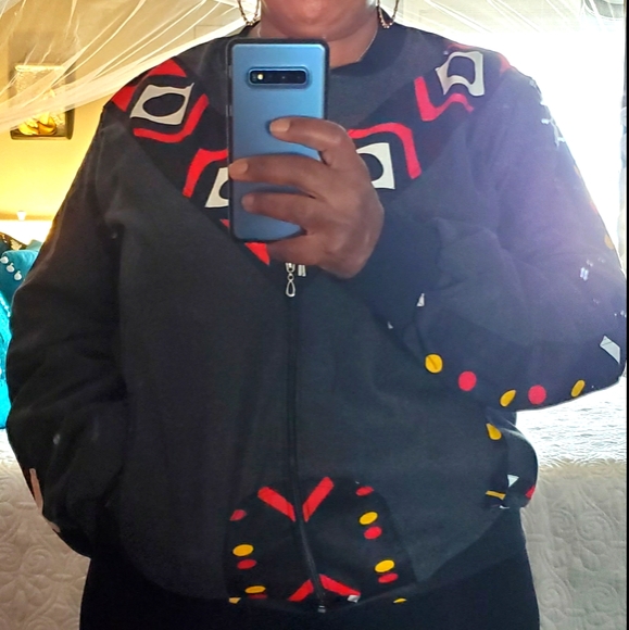 African print boomer jackets - Picture 1 of 4